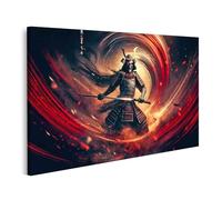 islandburner Prime Immagine su tela Guerriero Samurai nel vortice del fuoco e del fumo immagini murali poster