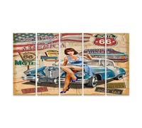 islandburner Prime Immagine su tela Itinerario Sessantasei Americano Avventura in stile nostalgia Immagini Murali Poster