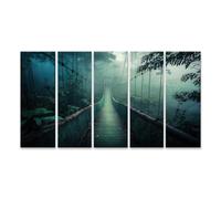 islandburner Prime Immagine su tela Mistico sentiero nebbia nella foresta profonda piena di misteri e immagini magiche murali poster