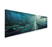 islandburner Prime Immagine su tela Mistico sentiero nebbia nella foresta profonda piena di misteri e immagini magiche murali poster