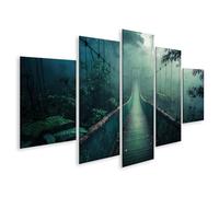 islandburner Prime Immagine su tela Mistico sentiero nebbia nella foresta profonda piena di misteri e immagini magiche murali poster