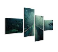 islandburner Prime Immagine su tela Mistico sentiero nebbia nella foresta profonda piena di misteri e immagini magiche murali poster