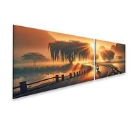 islandburner Prime Immagine su Tela Moto Giro Al Tramonto Lungo Un Paesaggio Pittoresco Immagini Murali Poster