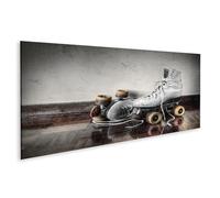islandburner Prime immagine su tela pattini a rotelle nella stanza su pavimento in legno vintage stile retrò immagini murali poster