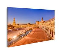 islandburner Prime immagine su tela Plaza al tramonto a Siviglia Spagna scena architettonica immagini murali poster