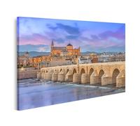 islandburner Prime Immagine su tela Ponte romano e Mezquita al tramonto a Córdoba Immagini Murali Poster