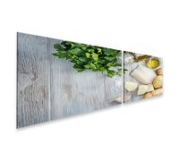 islandburner Prime Immagine su tela Prezzemolo Olio d'oliva Pesce Patate Aglio Piatto Immagini Murali Poster