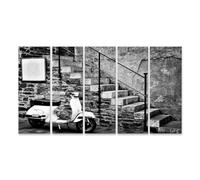 islandburner Prime Immagine su Tela Roller Accanto a scala in pietra Nero Bianco Immagini Murali Poster