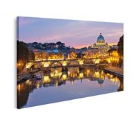 islandburner Prime Immagine su tela Roma vista sera luci costiere architettura immagini murali poster