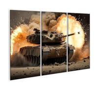 islandburner Prime Immagine su tela svolta carro armato esplosione deserto battaglia sfondo fumo immagini murali poster