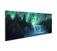 islandburner Prime Quadro su tela Cascata mistica sotto le luci del nord Immagini Poster