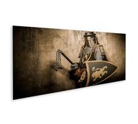 islandburner Prime Quadro su tela Cavaliere con camicia a catena e stella del mattino in stile medievale