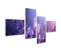 islandburner Prime Quadro su tela Farfalla sulla lavanda nel paese delle meraviglie viola