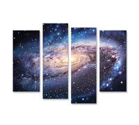 islandburner Prime Quadro su tela Galassia Via Lattea - stelle scintillio, polvere spaziale fluttuante, universo brilla planetario immagini da parete