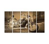 islandburner Prime Quadro su tela moto nostalgia in effetto seppia