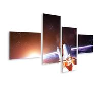 islandburner Prime Quadro su tela navicella spaziale inizia in tutto l'alba pianeta terra? immagini murali poster