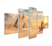 islandburner Prime Quadro su tela piramidi del sole alla luce della sera paesaggio occidentale immagini murali poster