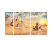 islandburner Prime Quadro su tela piramidi del sole alla luce della sera paesaggio occidentale immagini murali poster