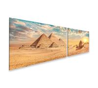 islandburner Prime Quadro su tela piramidi del sole alla luce della sera paesaggio occidentale immagini murali poster