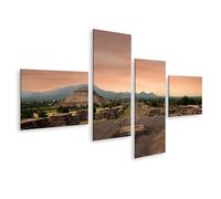 islandburner Prime Quadro su tela piramidi paesaggio al tramonto in antica città di rovine immagini murali poster