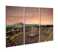 islandburner Prime Quadro su tela piramidi paesaggio al tramonto in antica città di rovine immagini murali poster