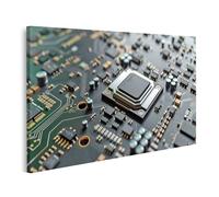 islandburner Prime Quadro su tela, tecnologia informatica moderna e microchip design per ufficio, aziende IT appassionate di tecnologia, immagini da parete poster