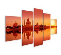 islandburner Prime Quadro su tela Tramonto sul fiume Con Costruzione Storica Immagini Murali Poster