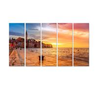 islandburner Prime Quadro su tela tramonto sul mare in una città pittoresca immagini murali poster