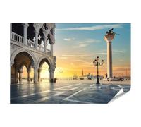 islandburner Prime XXL - Poster con immagine "Square all'alba", architettura e scultura Veneto, immagini premium