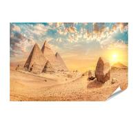 islandburner Prime XXL - Poster con piramidi del sole alla luce della sera, paesaggio occidentale, immagini di alta qualità