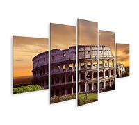 islandburner Quadro moderno Colosseo di Roma Stampa su tela - Quadro x poltrone salotto cucina mobili ufficio casa - fotografica formato XXL