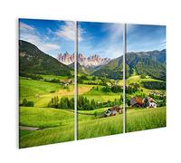 islandburner, Quadro Moderno Dolomiti Alpi Montagna Val di Funes Quadri Moderni x poltrone Salotto Cucina mobili Ufficio casa PRS