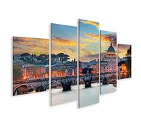 islandburner Quadro moderno Roma Vaticano Stampa su tela - Quadro x poltrone salotto cucina mobili ufficio casa - fotografica formato XXL