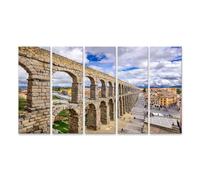 islandburner Quadro su tela Acquedotto romano in pittoresco paesaggio con cielo blu immagini murali poster