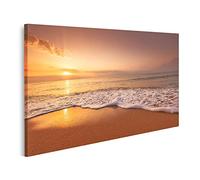 islandburner Quadro su tela Alba dorata sul mare Quadri Stampe Immagini Murale Decorazione da parete
