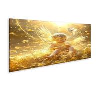 islandburner Quadro su tela Angelo alla luce del sole con fiori e uccello per camera da letto Romantico benessere spa immagini murali poster