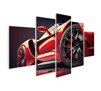 islandburner Quadro su tela Auto sportiva rossa adatta alla Ferrari IXDJ Quadri Stampe Immagini Murale Decorazione da parete