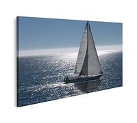 islandburner Quadro su tela Barca a vela su un mare calmo Quadri Stampe Immagini Murale Decorazione da parete