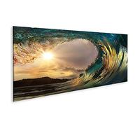 islandburner Quadro su Tela Bellissimo Oceano Surf Onda al Tramonto Spiaggia Quadri Stampe x Soggiorno