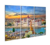 islandburner Quadro su tela Bellissimo parlamento ungherese a Budapest - 3 pezzi