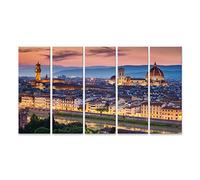 islandburner Quadro su Tela Bellissimo Tramonto sulla cattedrale di Santa Maria del Fiore Duomo di Firenze Quadri Stampe x Soggiorno