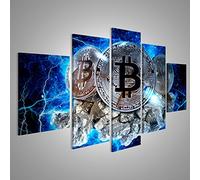 islandburner Quadro su tela Bitcoin Moneta Crypto Valuta V3 Immagini Murale Poster