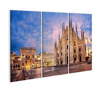 islandburner Quadro su Tela Cattedrale di Milano Duomo di Milano Italia Una delle chiese più Grandi del Mondo al Tramonto Quadri Stampe x Soggiorno