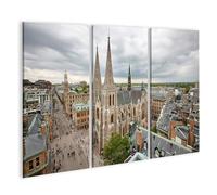 islandburner Quadro su tela Cattedrale gotica con torri, 3 pezzi