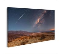 islandburner Quadro su tela cielo stellato con meteore sopra deserto - edizione V2