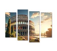 islandburner Quadro su tela Colosseo Roma Ultra realistico Colosseo Roma Rovina Italia Colosseo Immagini Murali Poster