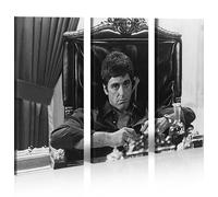 islandburner Quadro su tela, con immagine di Al Pacino Scarface, XXL, decorazione da parete, ideale per il salotto
