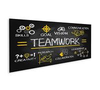 islandburner Quadro su tela Concetto di lavoro di squadra Grafico Elementi di business Lavagna disegnata a mano Quadri Stampe Immagini Murale Decorazione da parete