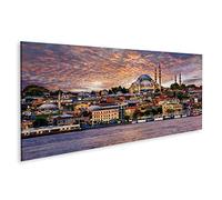 islandburner Quadro su tela Corno d'Oro e centro storico di Istanbul Turchia Quadri Stampe Immagini Murale Decorazione da parete