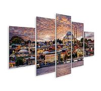 islandburner Quadro su tela Corno d'Oro e la città vecchia di Istanbul città drammatico tramonto T Quadri Stampe x soggiorno